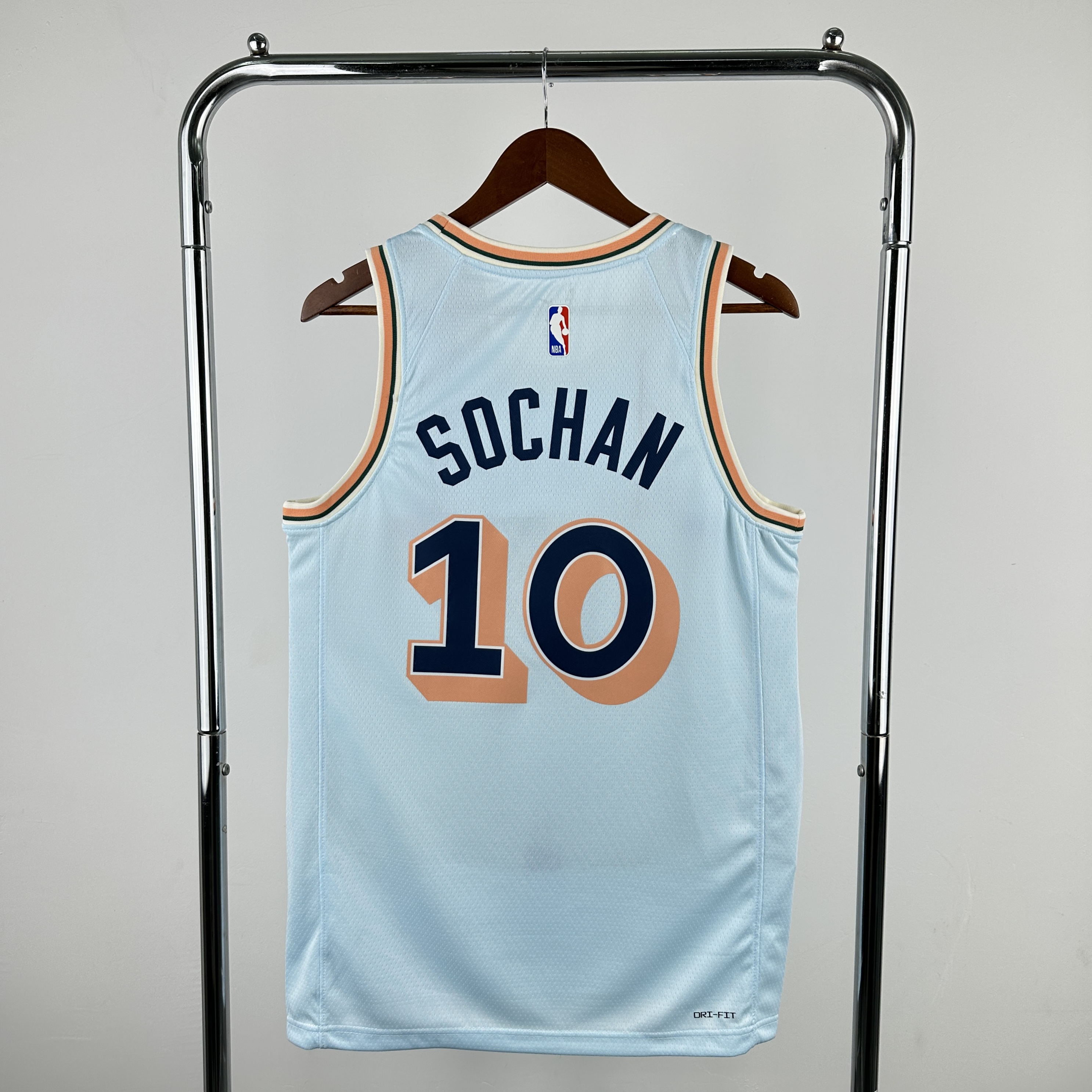 Men San Antonio Spurs #10 Sochan Light Blue City Edition Season Nike 2025 NBA Jersey